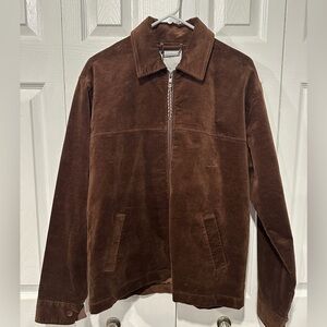 Percival Cotton Suede Jacket in Espresso